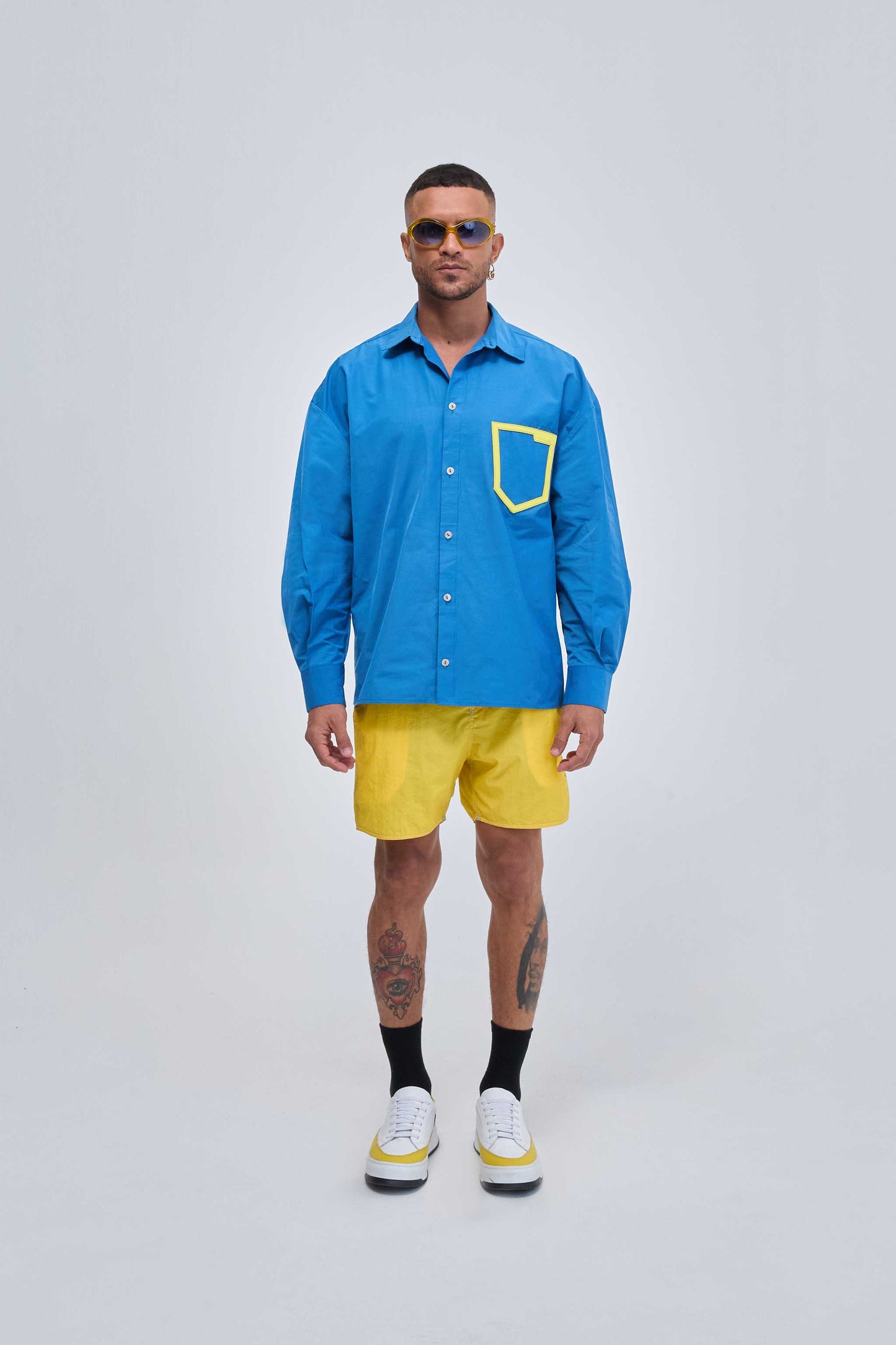 CAMISA AMARANTE - AZUL
