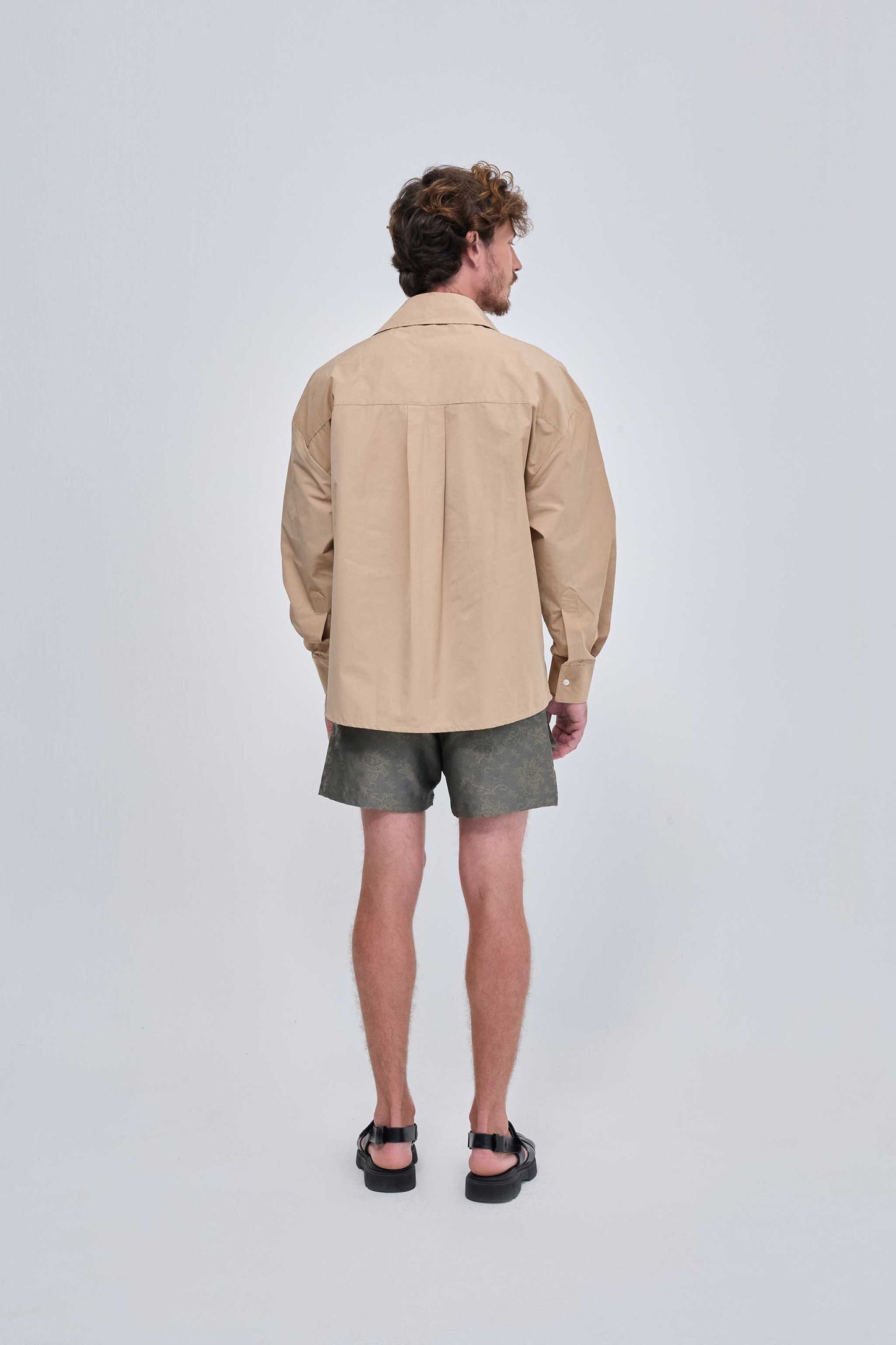 CAMISA AMARANTE - BEGE