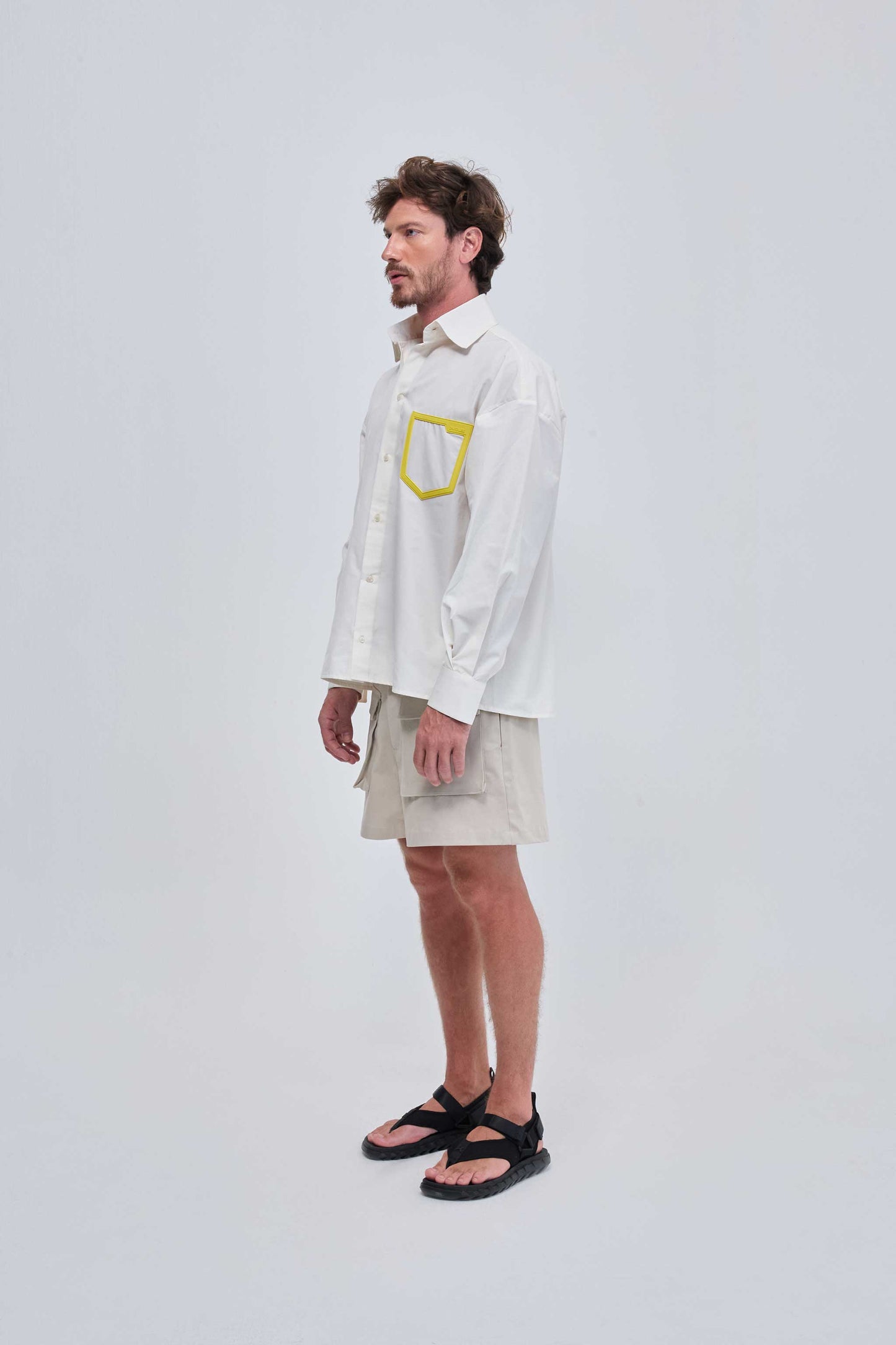 CAMISA AMARANTE - BRANCO
