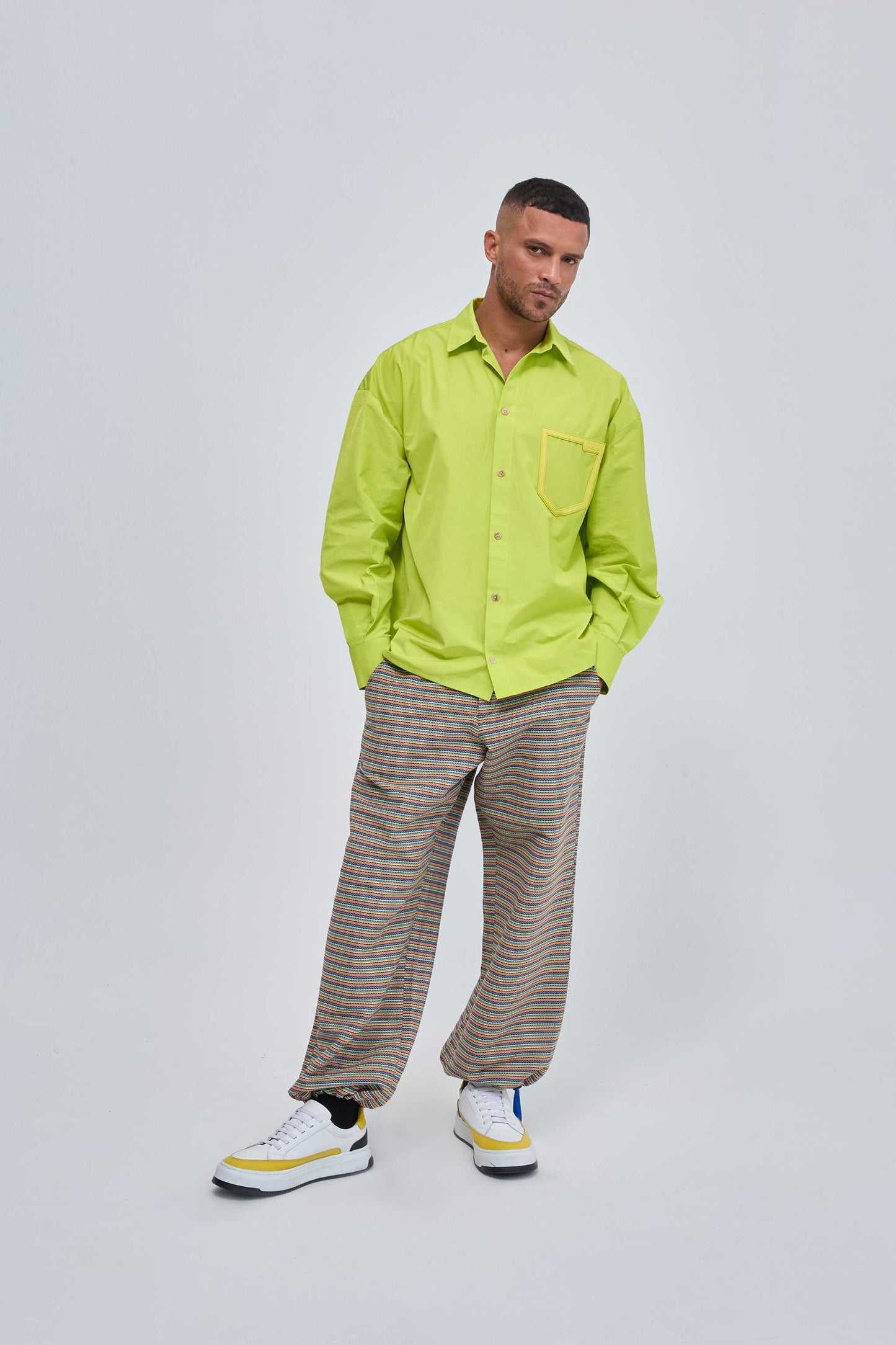 CAMISA AMARANTE - VERDE LIMA