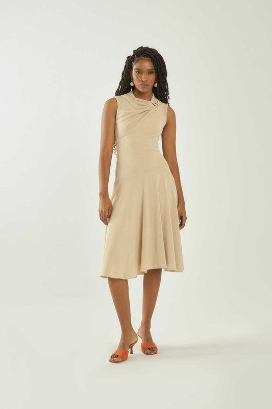 VESTIDO OLIVIA - AREIA